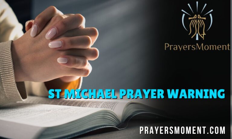 St Michael Prayer Warning