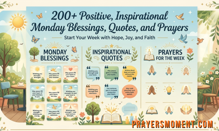 200+ Positive, Inspirational Monday Blessings, Quotes, and Prayers