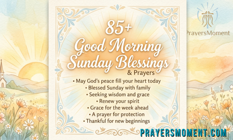 85+ Good Morning Sunday Blessings & Prayers
