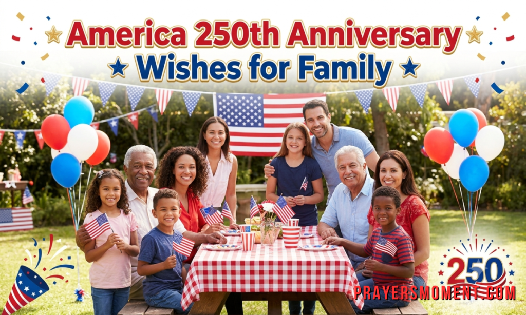 America 250th Anniversary Wishes for Family