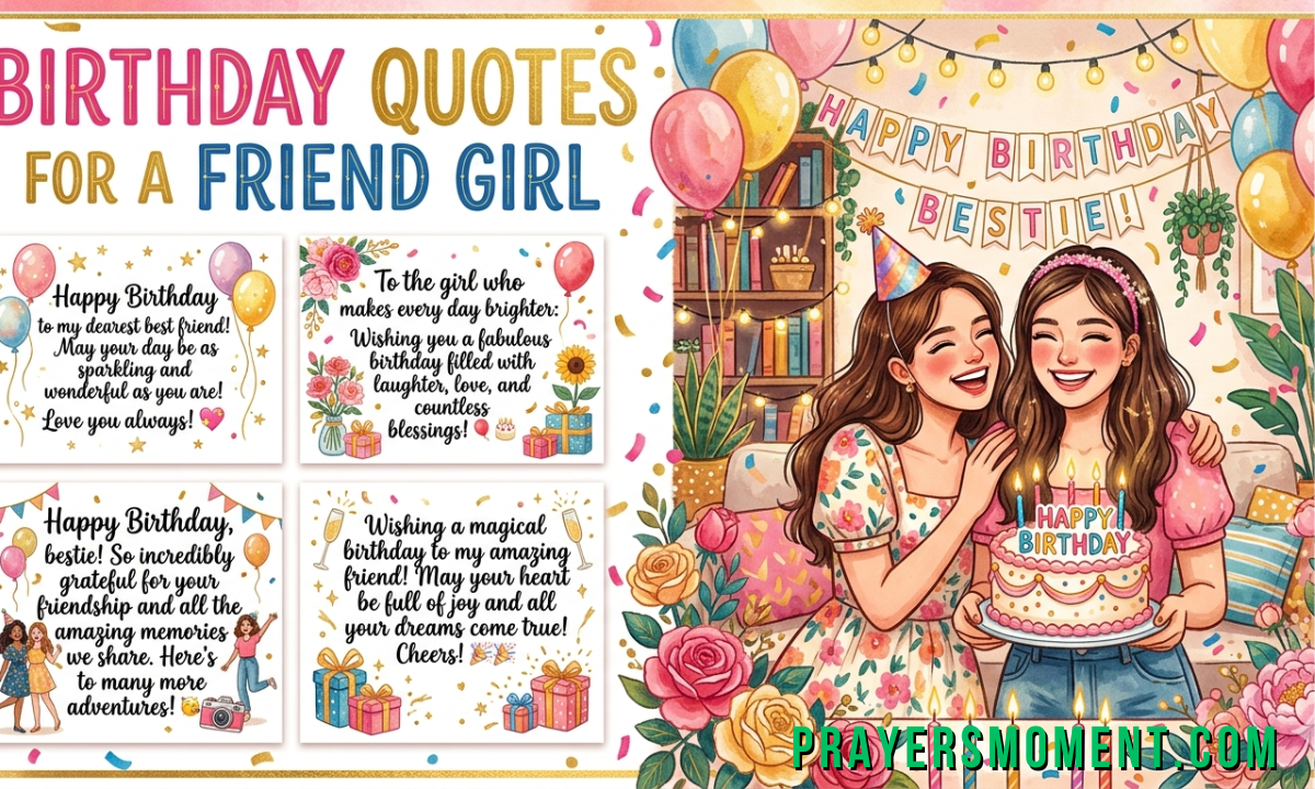 Birthday Quotes for Friend Girl