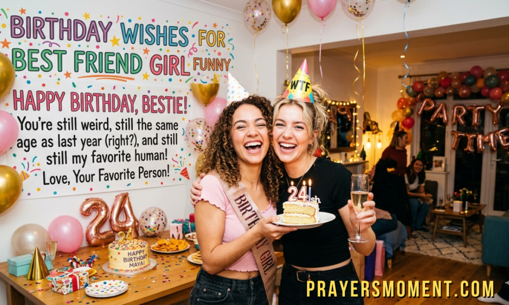 Birthday Wishes for Best Friend Girl Funny