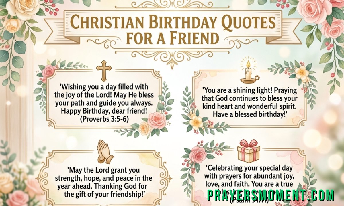 Christian Birthday Quotes for a Friend