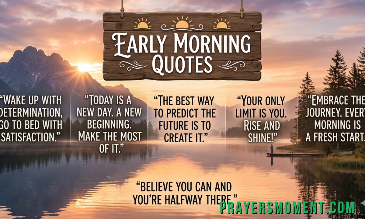 Early Morning Quotes to Motivate and Inspire