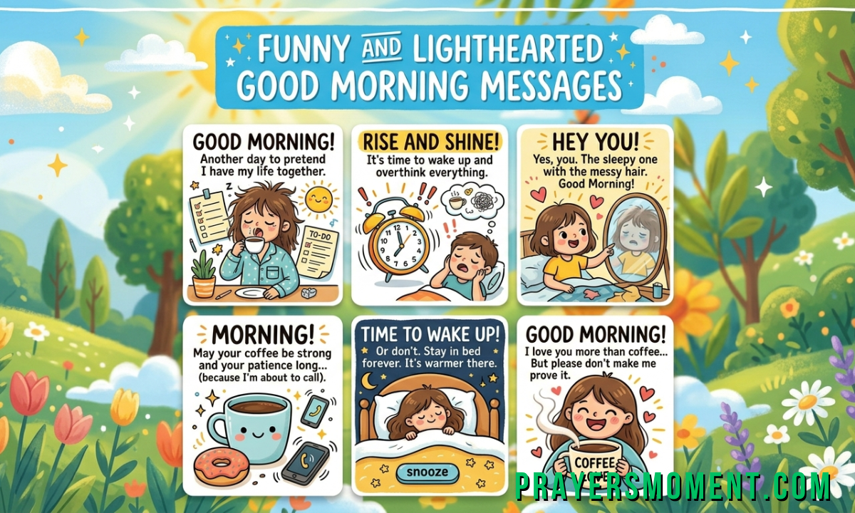 Funny and Lighthearted Good Morning Messages