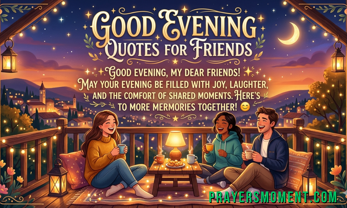 Good Evening Quotes for Friends