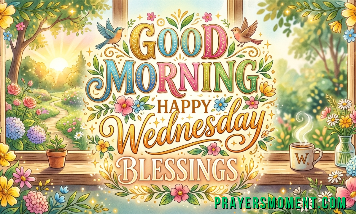 Good Morning Happy Wednesday Blessings