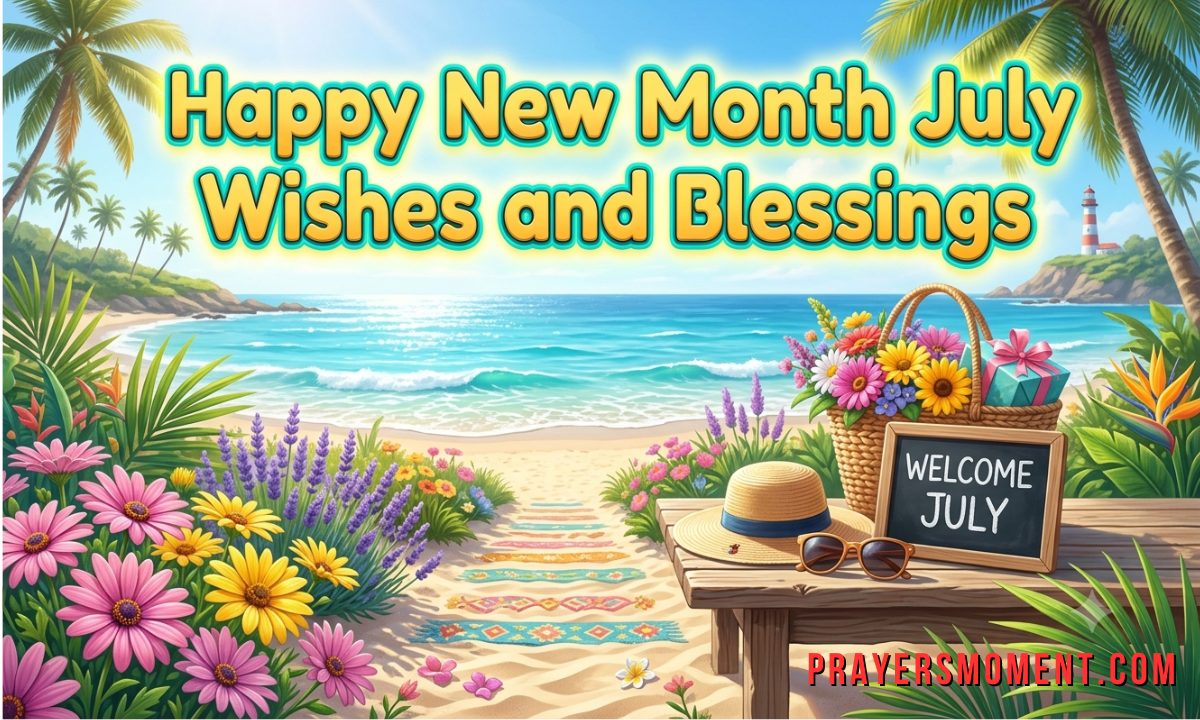 Happy New Month July Wishes and Blessings