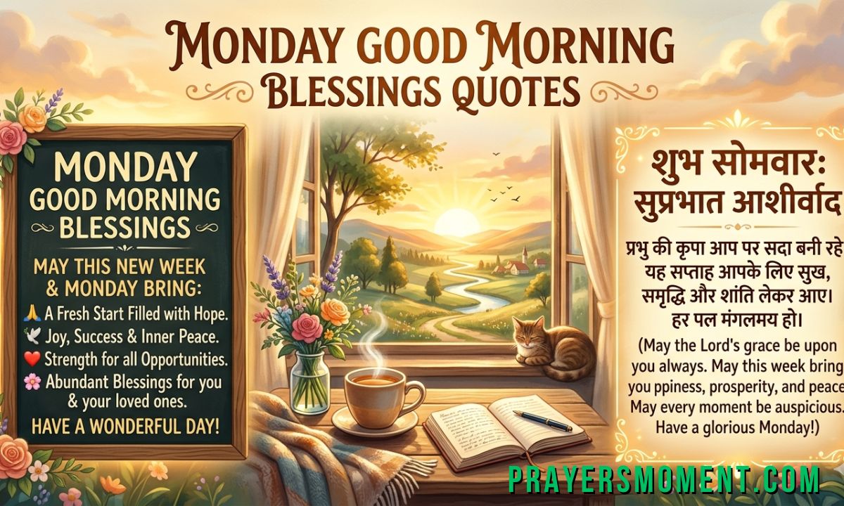 Monday Good Morning Blessings Quotes