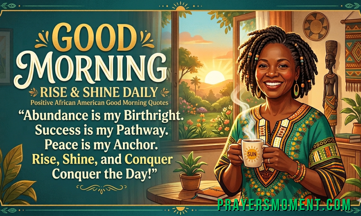 Positive African American Good Morning Quotes