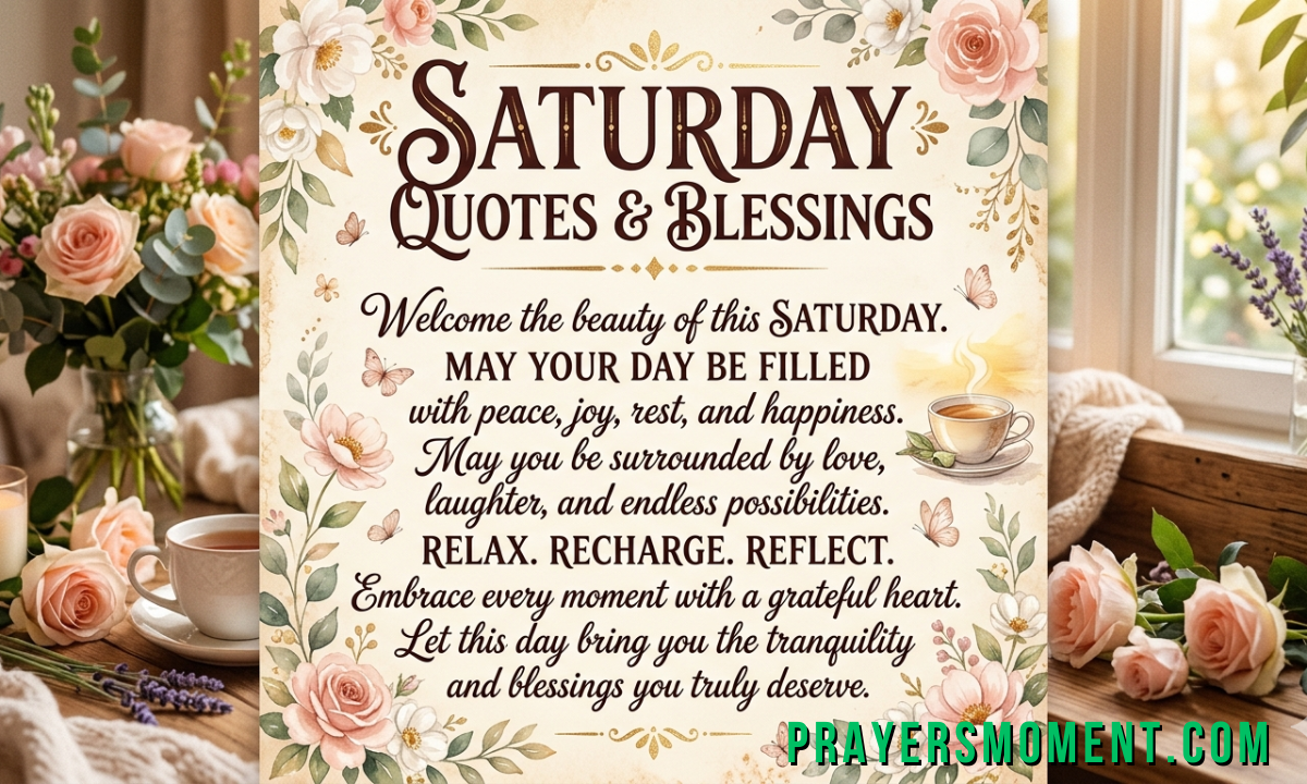Saturday Quotes & Blessings