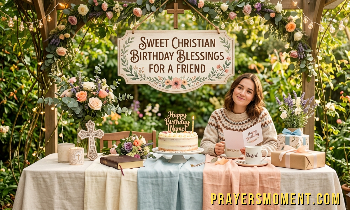 Sweet Christian Birthday Blessings for a Friend