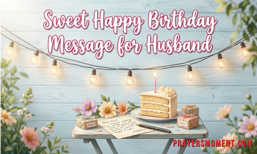 Sweet Happy Birthday Message for Husband