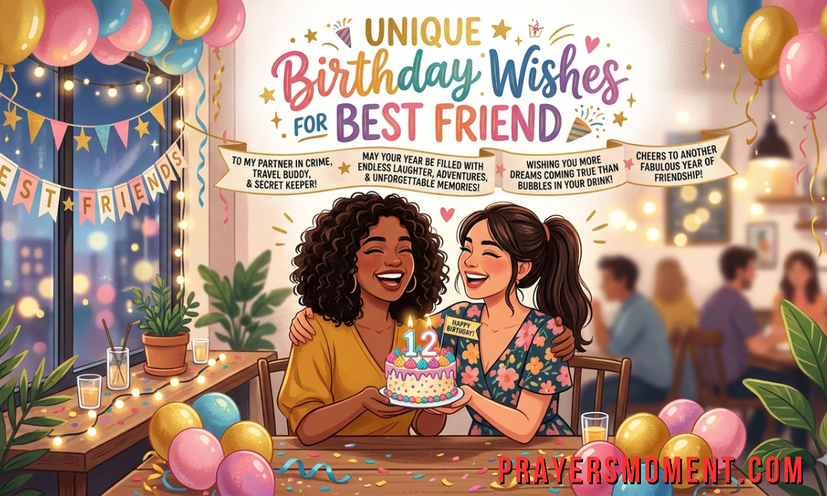 Unique Birthday Wishes for Best Friend