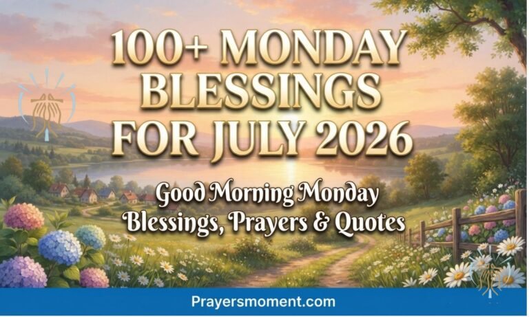 100+ Monday Blessings for July 2026 Good Morning Monday Blessings, Prayers & Quotes