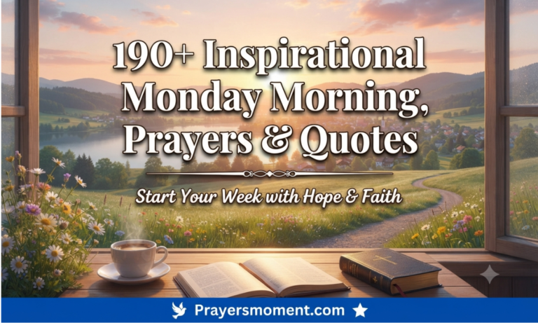 190+ Inspirational Monday Morning Blessings, Prayers & Quotes