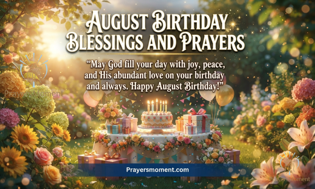 August Birthday Blessings and Prayers
