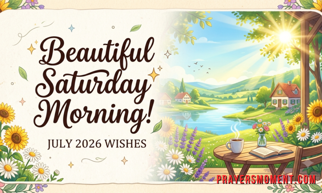 Beautiful Saturday Morning Wishes for July 2026