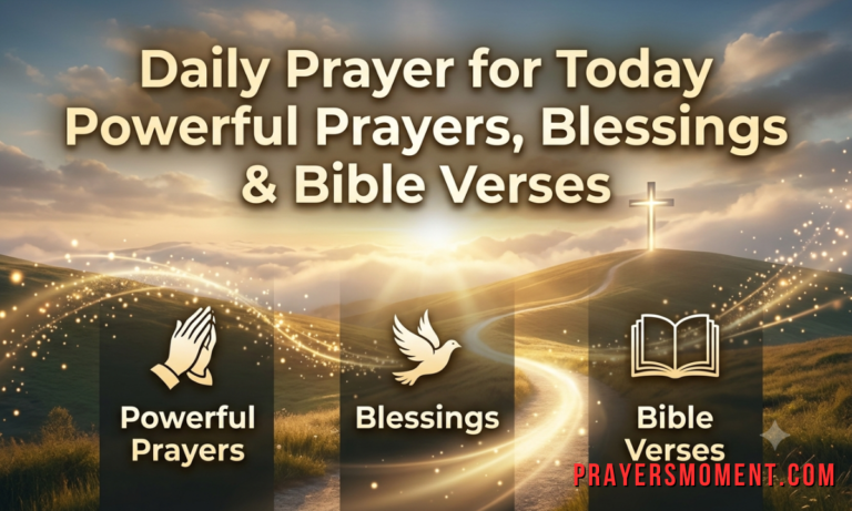 Daily Prayer for Today Powerful Prayers, Blessings & Bible Verses