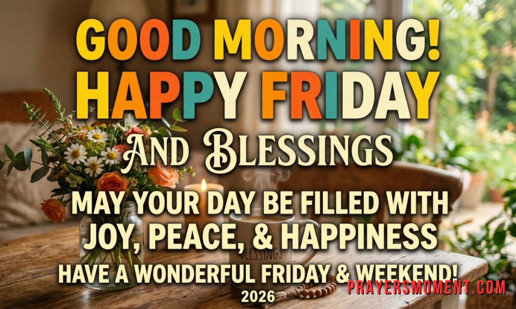 Good Morning Happy Friday Images and Blessings 2026