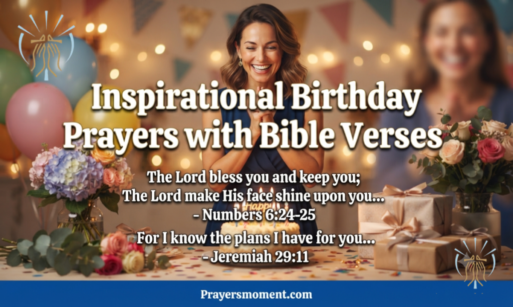 Inspirational Birthday Prayers with Bible Verses