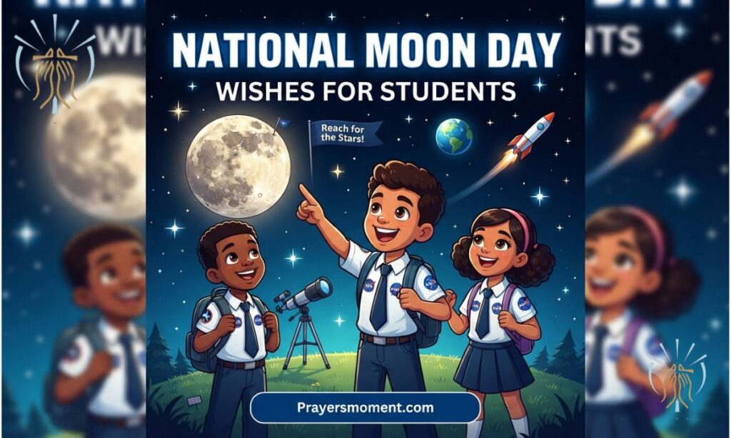 National Moon Day Wishes for Students