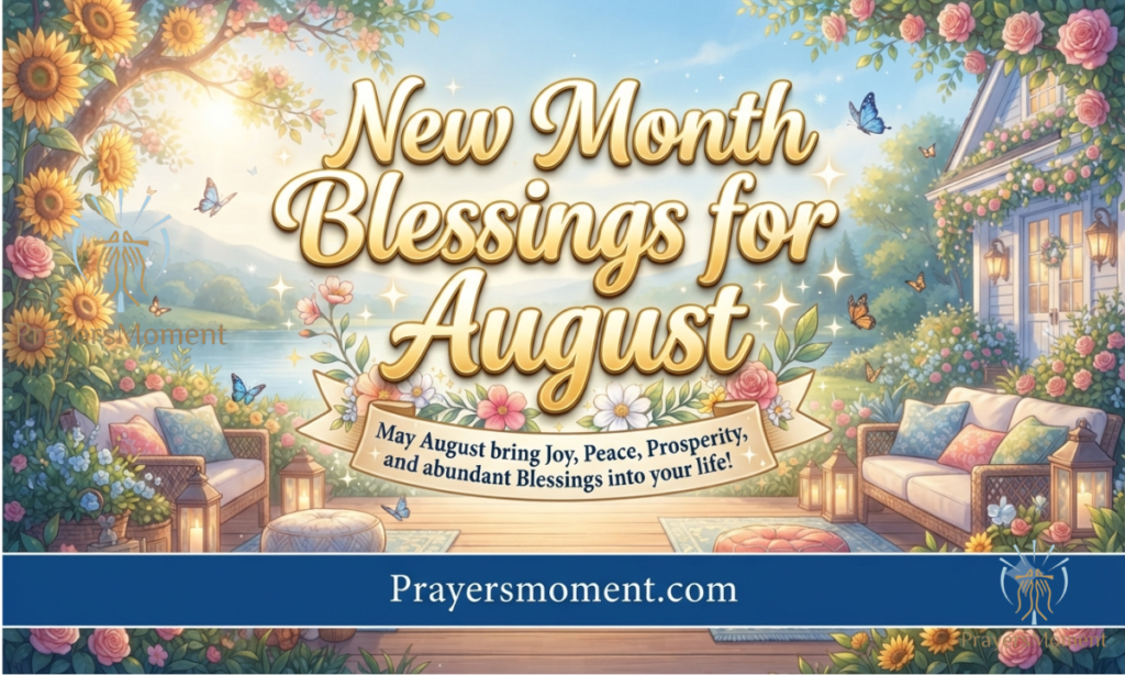 New Month Blessings for August
