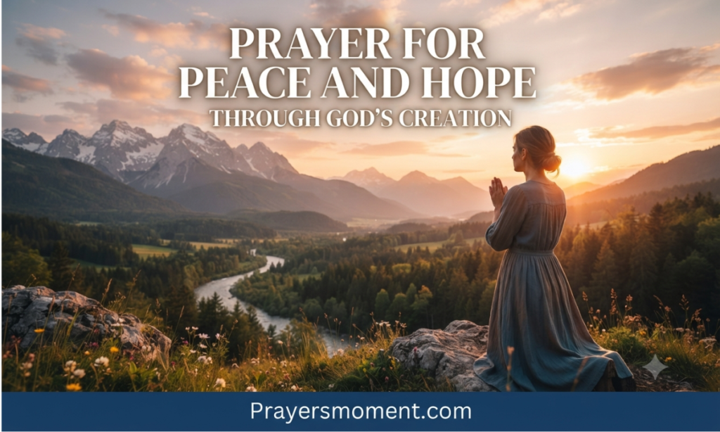 Prayer for Peace and Hope Through God's Creation