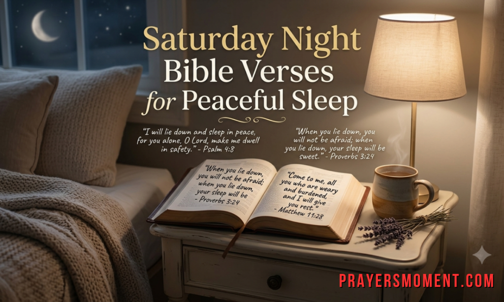 Saturday Night Bible Verses for Peaceful Sleep
