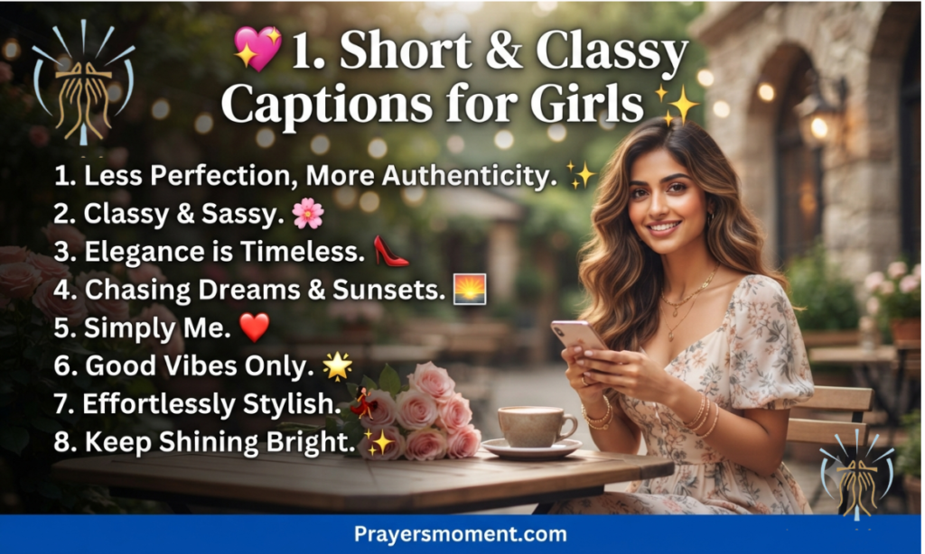 Short & Classy Captions for Girls