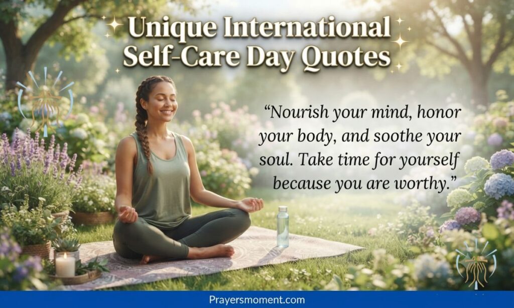 ✨ Unique International Self-Care Day Quotes