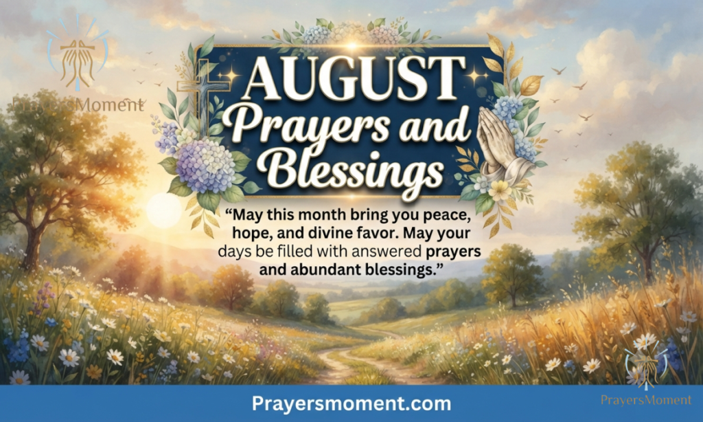 August Prayers and Blessings