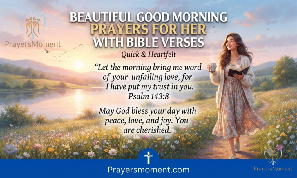Beautiful Good Morning Prayers for Her with Bible Verses
