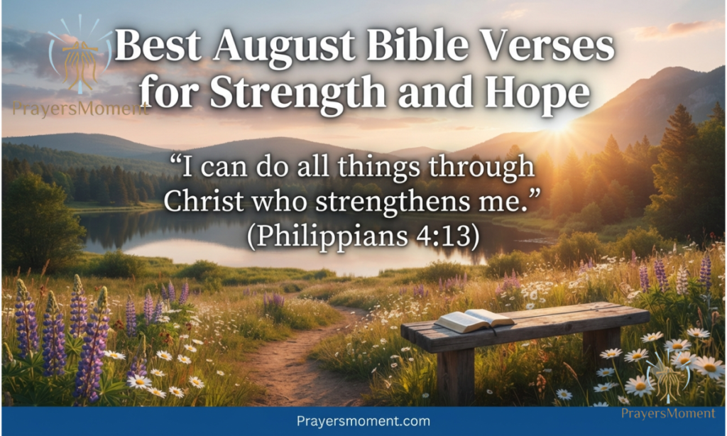 Best August Bible Verses for Strength and Hope