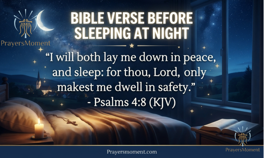 Bible verse before sleeping at night
