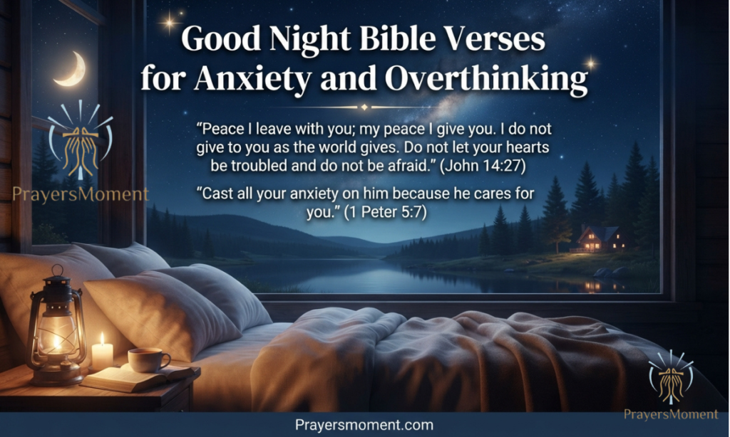 Good Night Bible Verses for Anxiety and Overthinking