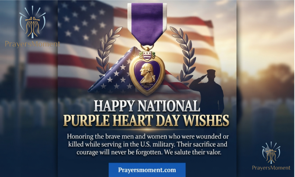 Happy National Purple Heart Day Wishes