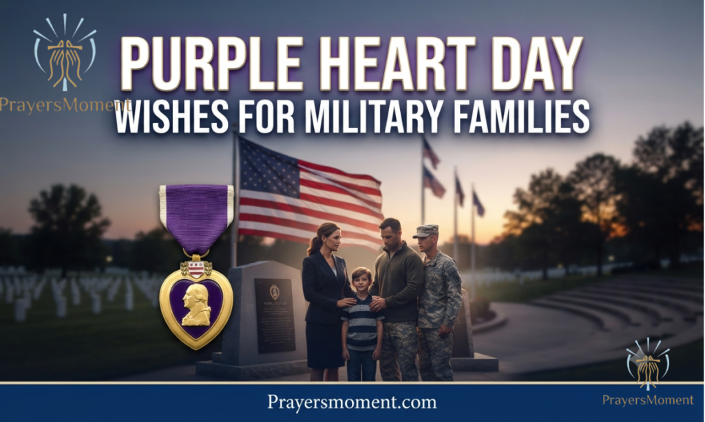 Purple Heart Day Wishes for Military Families
