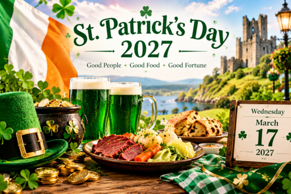 : St. Patrick’s Day 2027: Date, History, Traditions & Ideas
