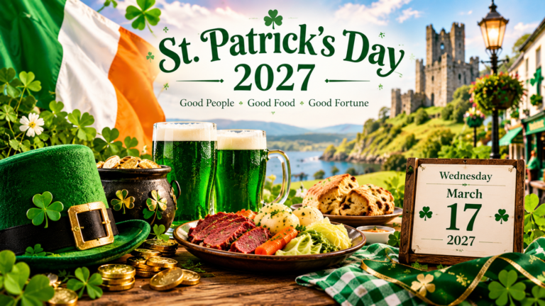 St. Patrick’s Day 2027: Date, History, Meaning, Traditions, and Celebration Ideas