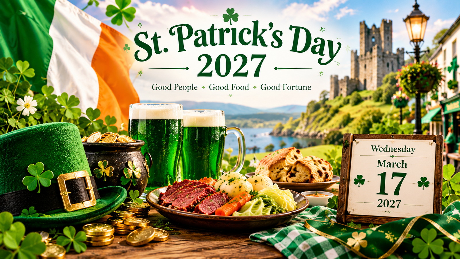 : St. Patrick’s Day 2027: Date, History, Traditions & Ideas