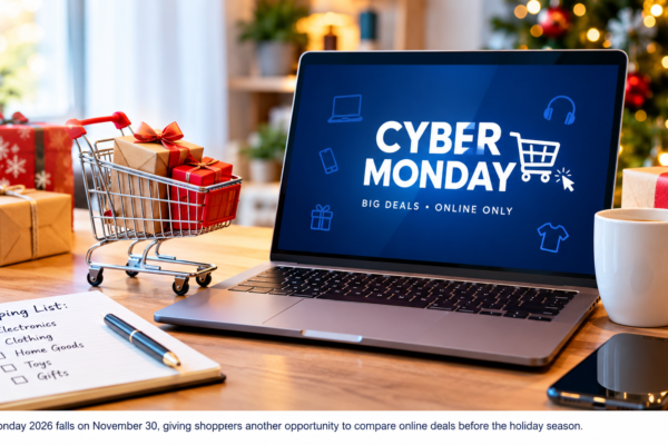 Cyber Monday 2026 online shopping deals and holiday gifts.